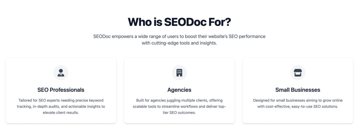 Seodoc use cases