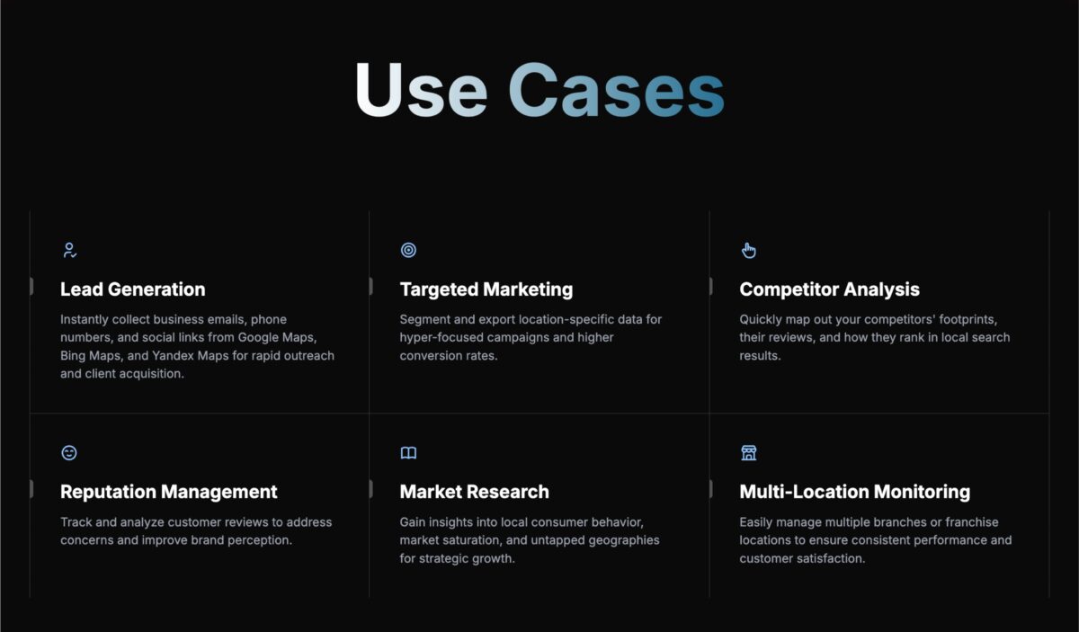 Scrapethemap use cases