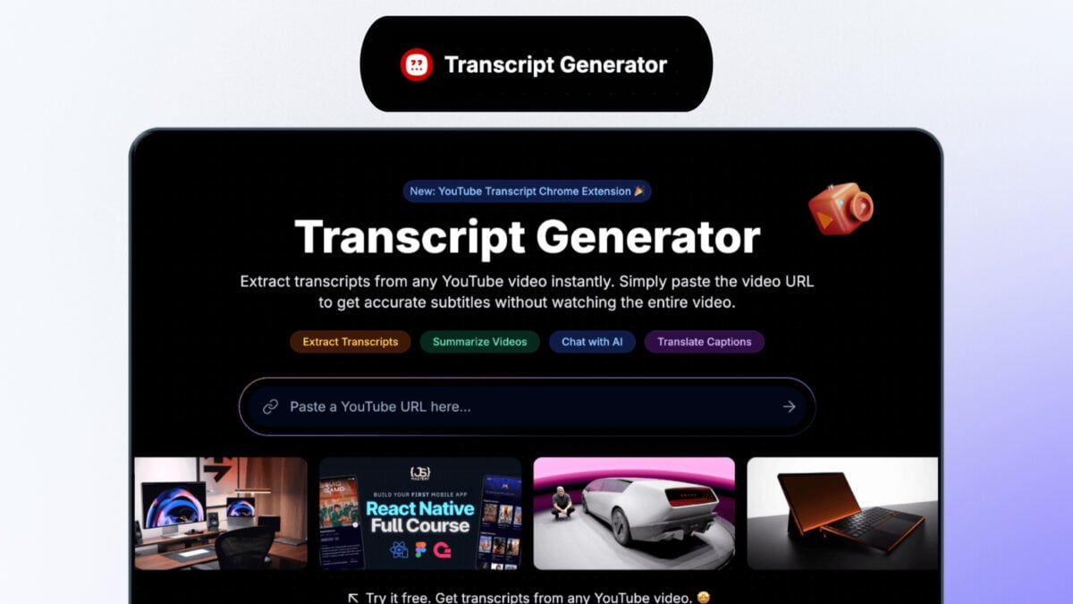 Transcript generator featured image