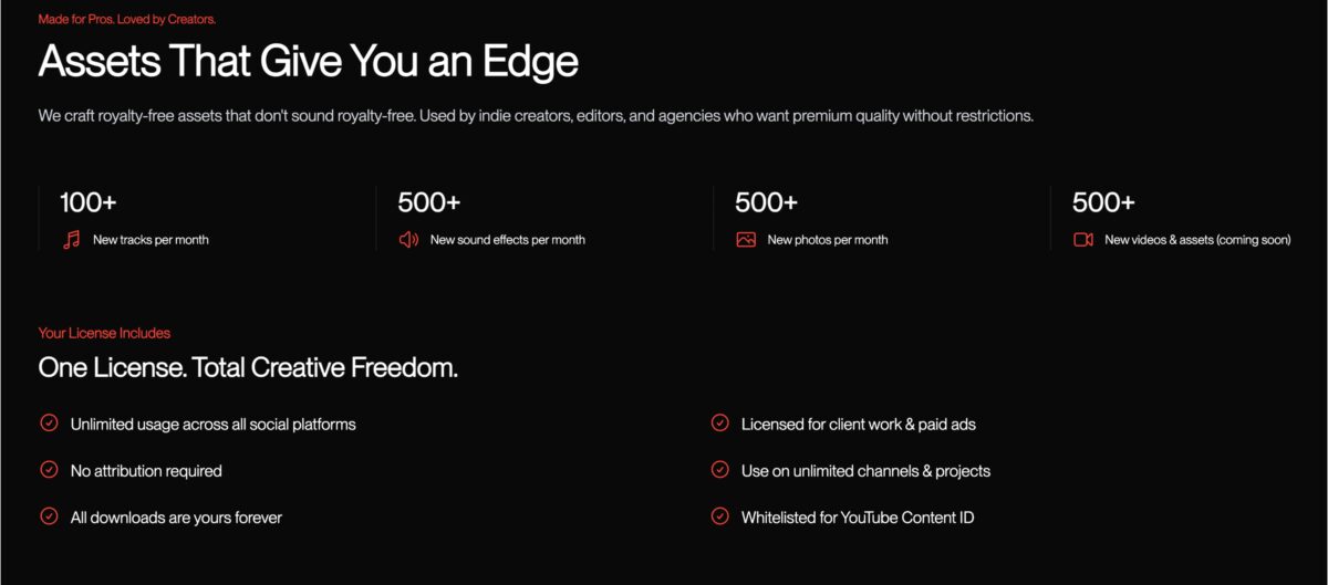 Vidassets lifetime deal features