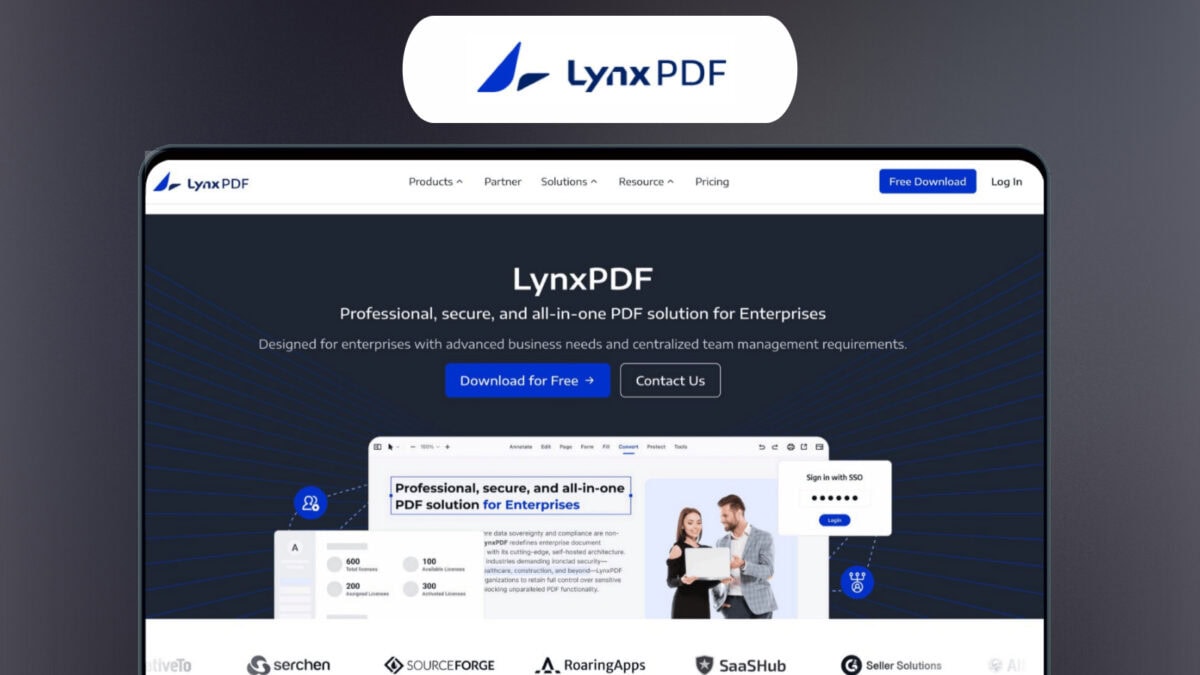 Lynxpdf lifetime deal featured image