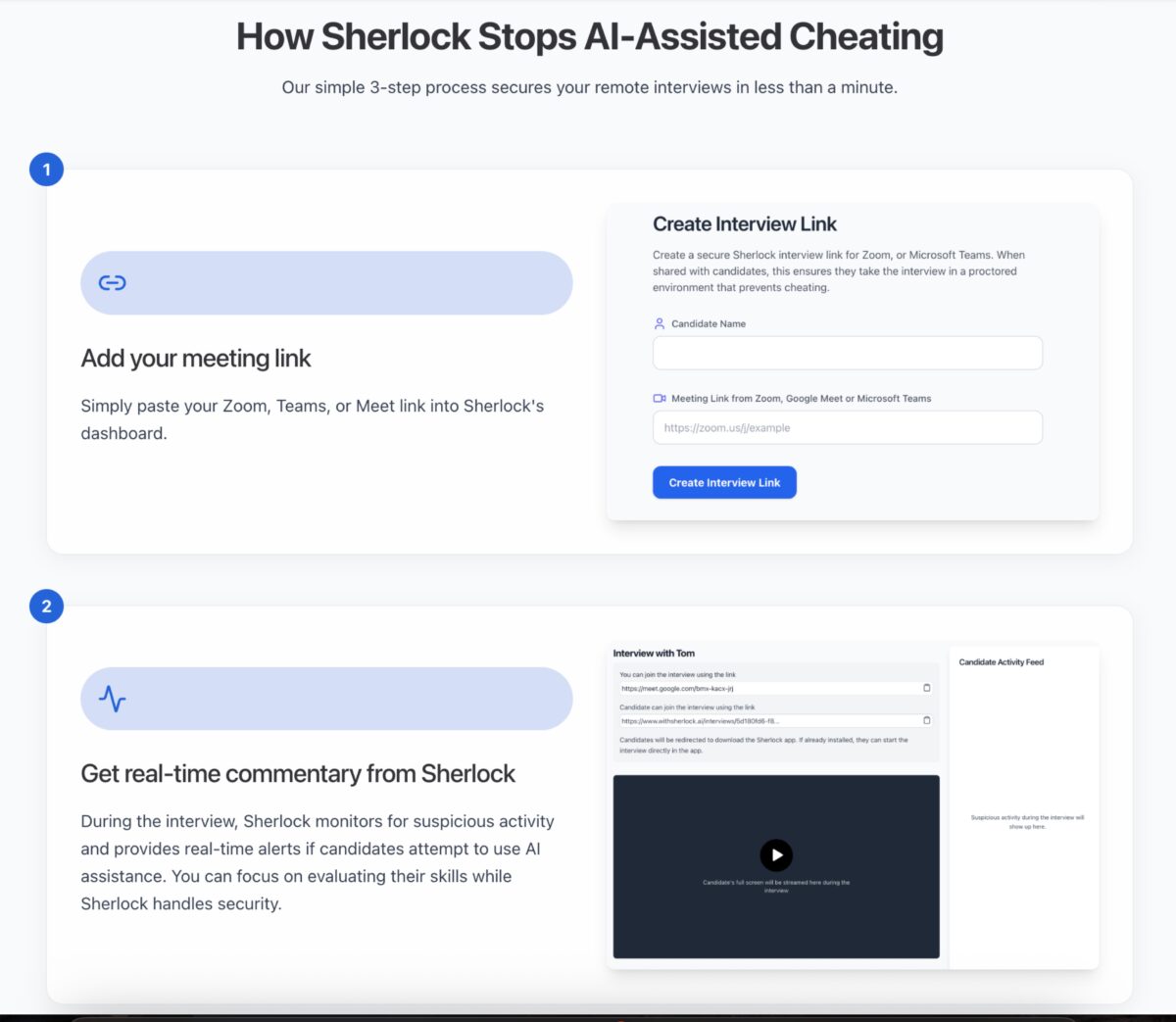 Sherlock ai features