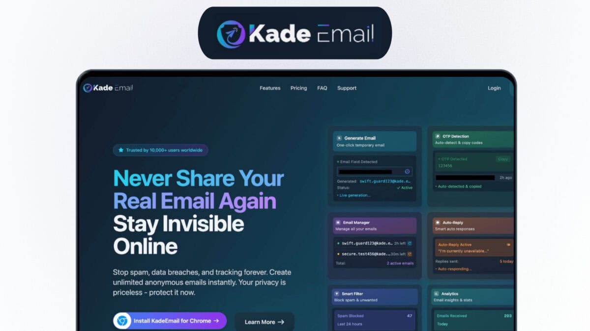 Kade email lifetime deal featured image