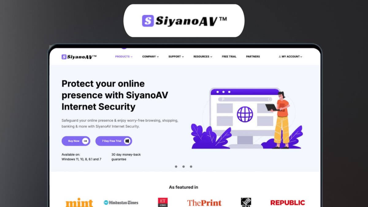 SiyanoAV Antivirus Pro Lifetime Deal | File Shredder & Cleaner