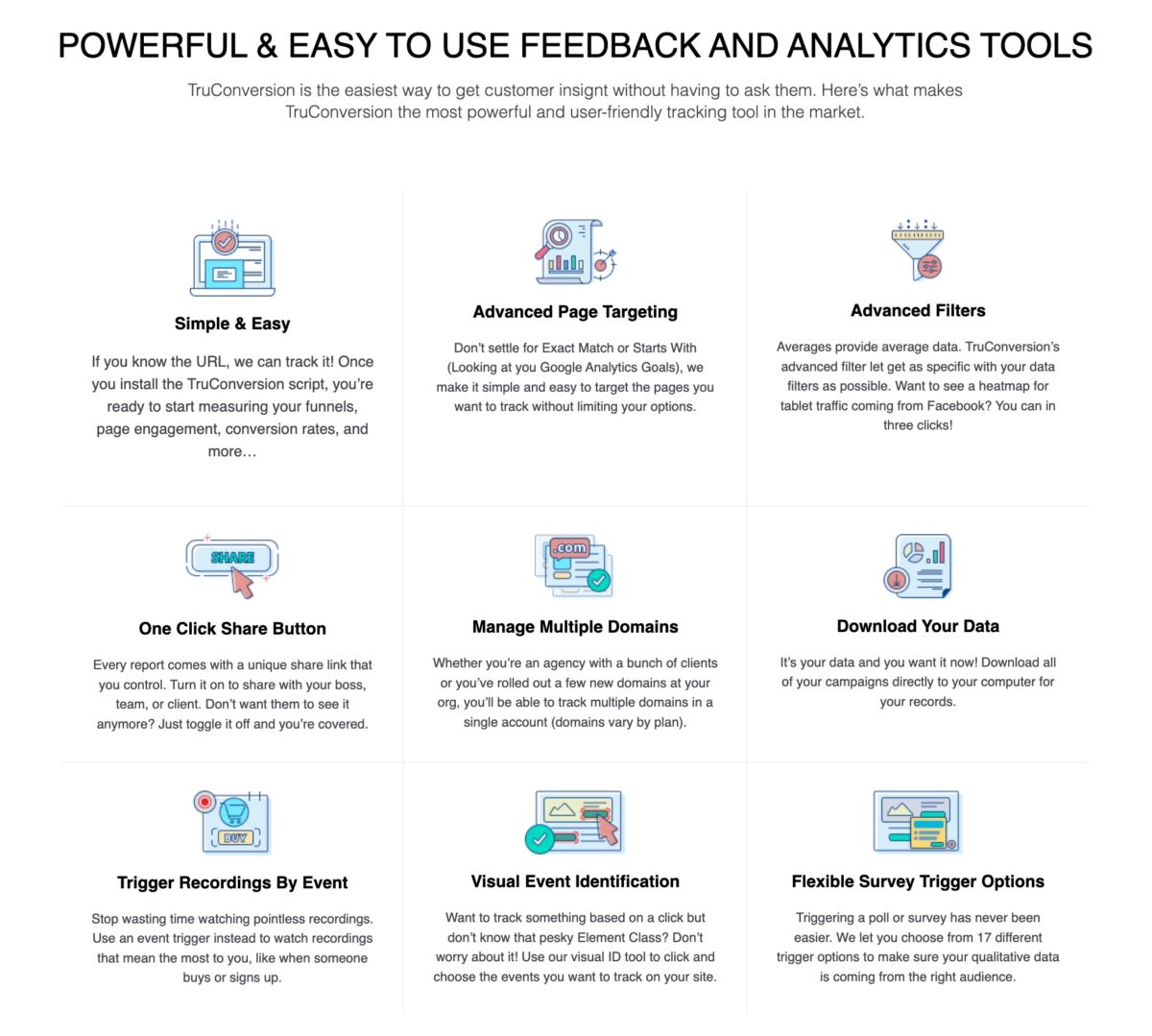 Truconversion features