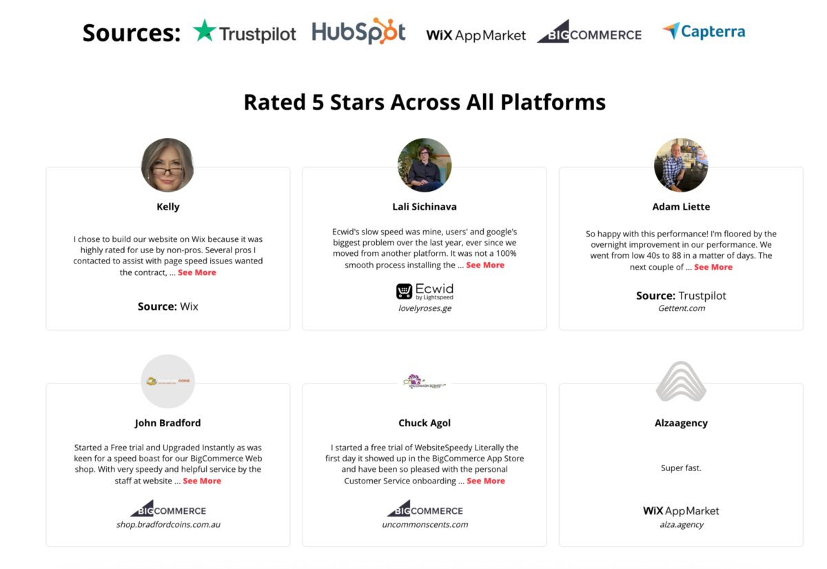 Website speedy reviews