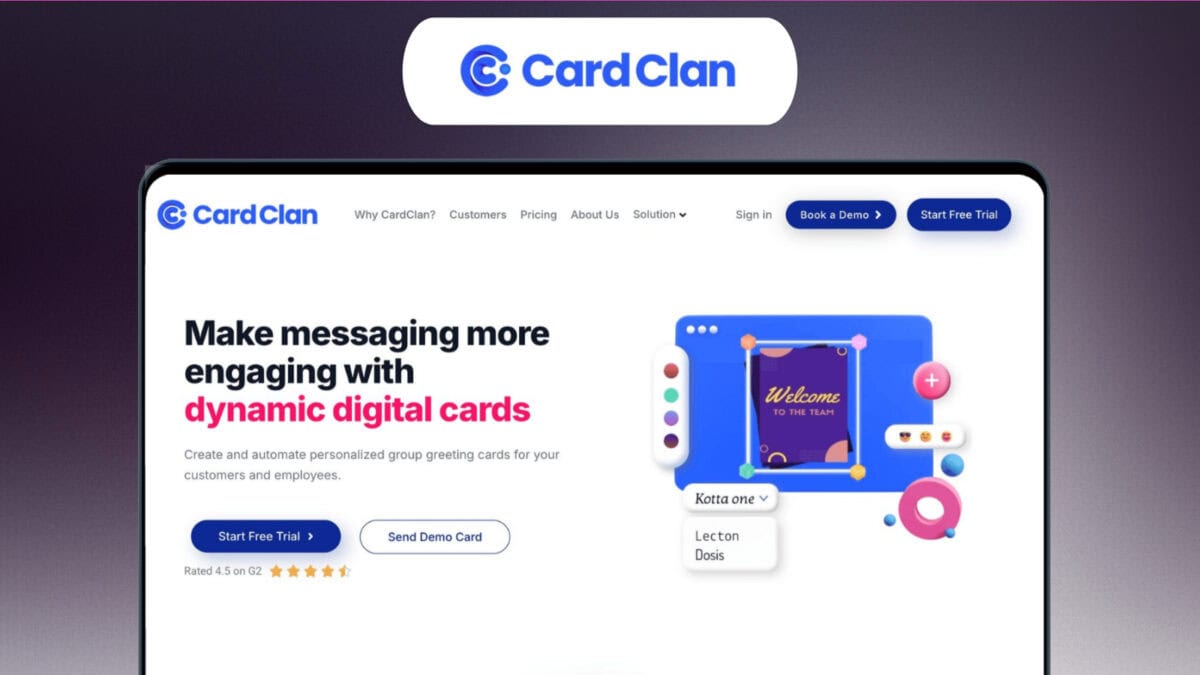 CardClan Lifetime Deal | Design Personalized Digital Greeting Cards