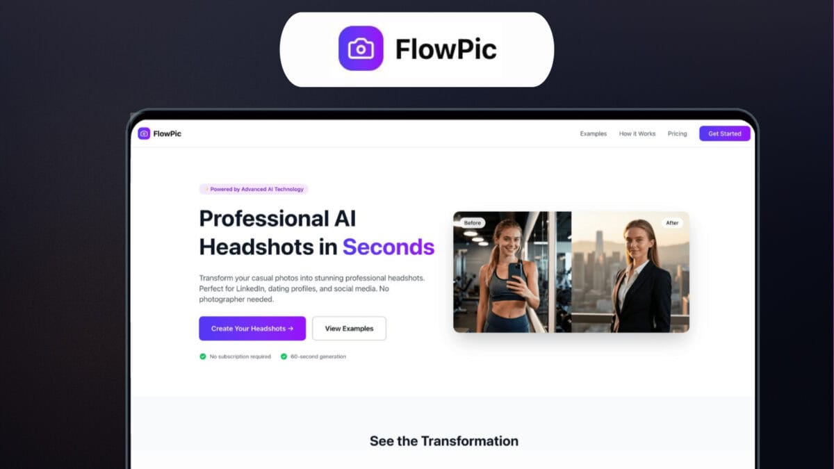 FlowPic Lifetime Deal | Studio-Grade Headshots