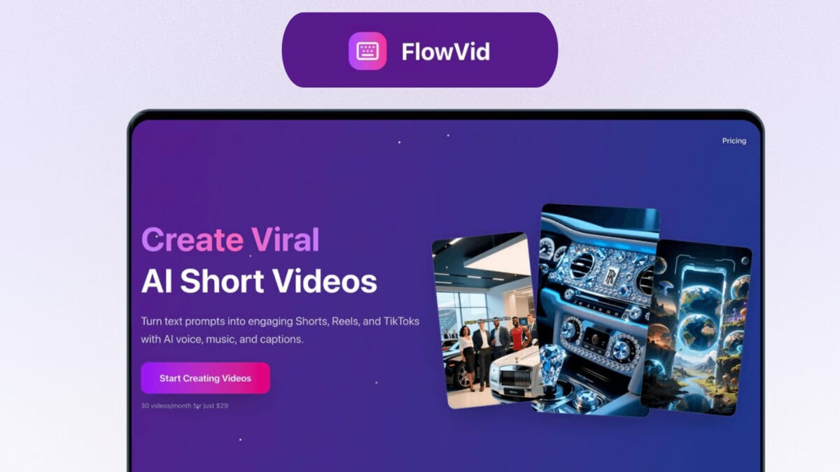 FlowVid Lifetime Deal | AI Short-Form Video Maker
