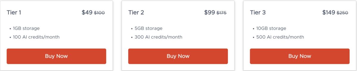 Weavernote lifetime deal pricing