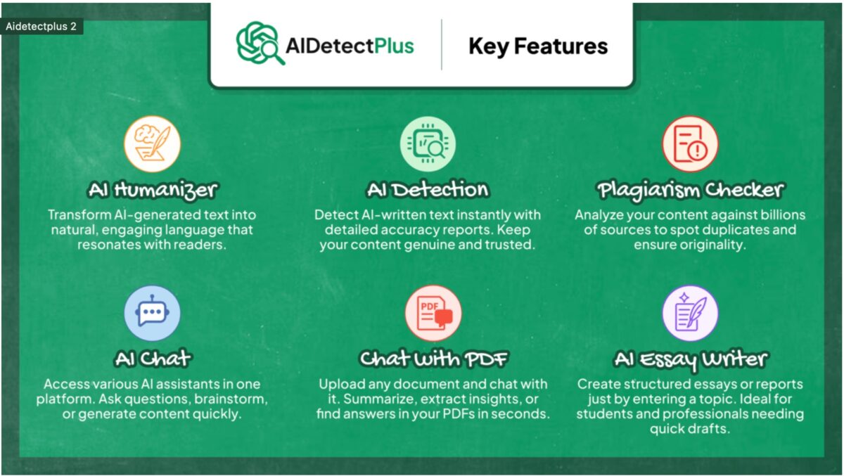 AIDetectPlus Features