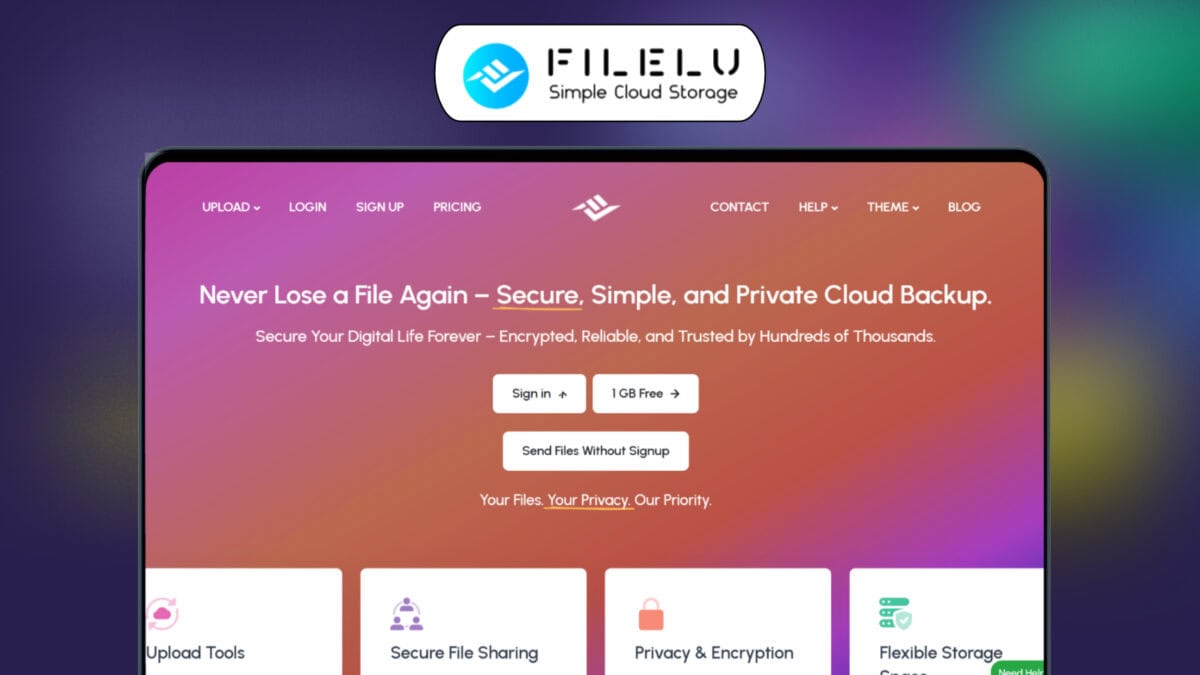 FileLu Lifetime Deal | Fast & Flexible Cloud Backup