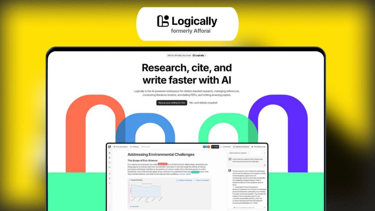Logically Lifetime Deal | AI research & citation workspace