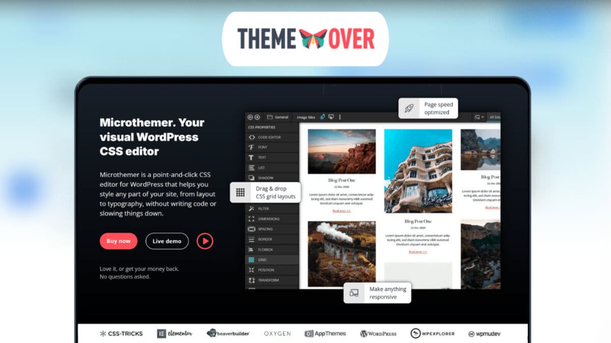 Microthemer Black Friday Lifetime Deal Featured