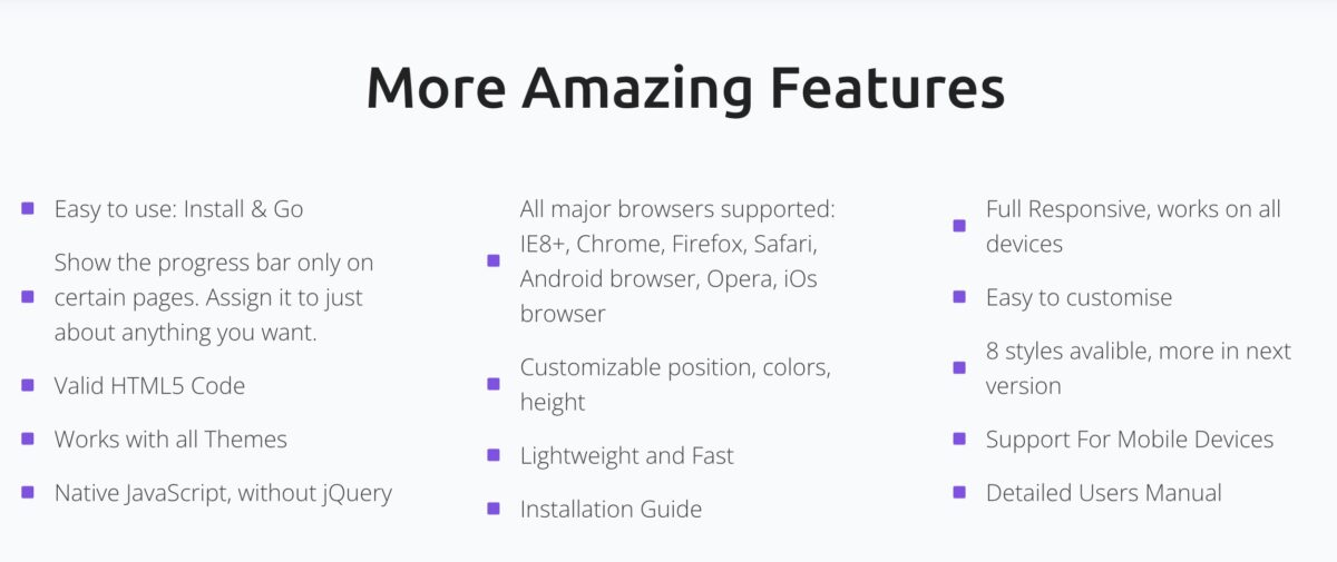 Reading Indicator More features