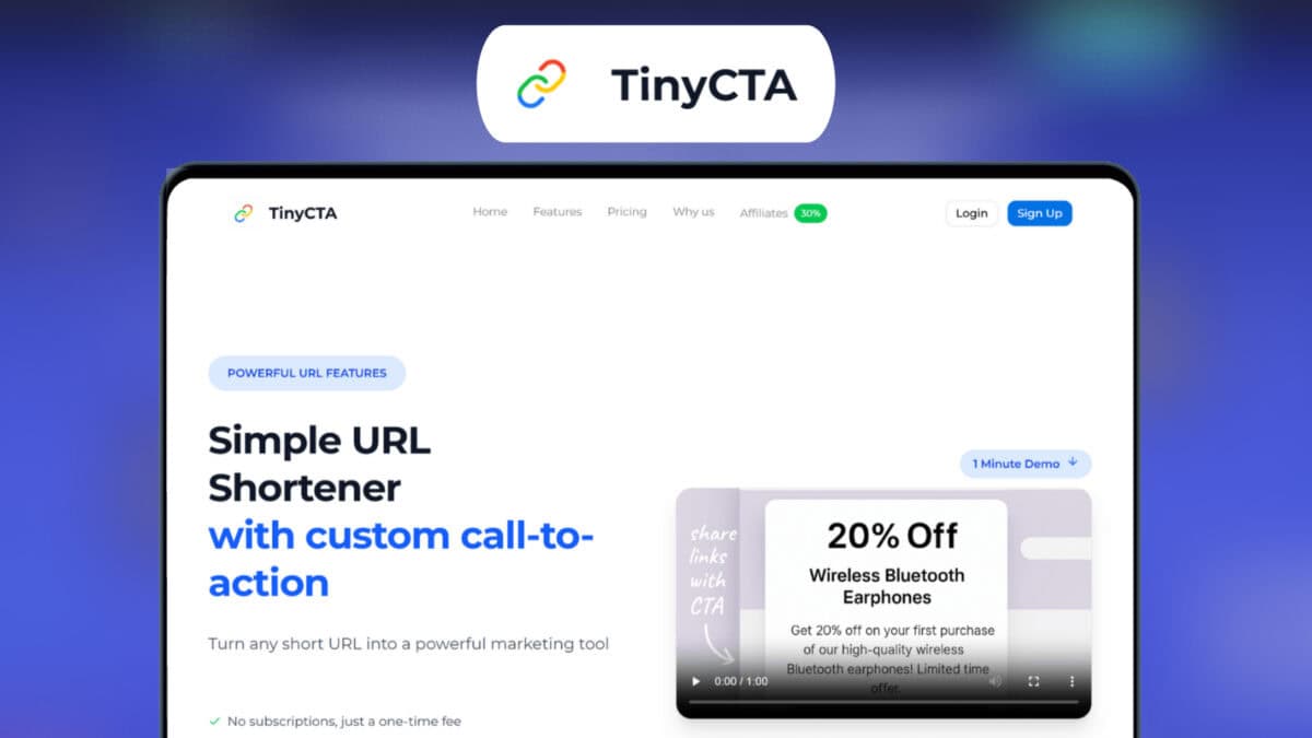 TinyCTA Lifetime Deal Featured