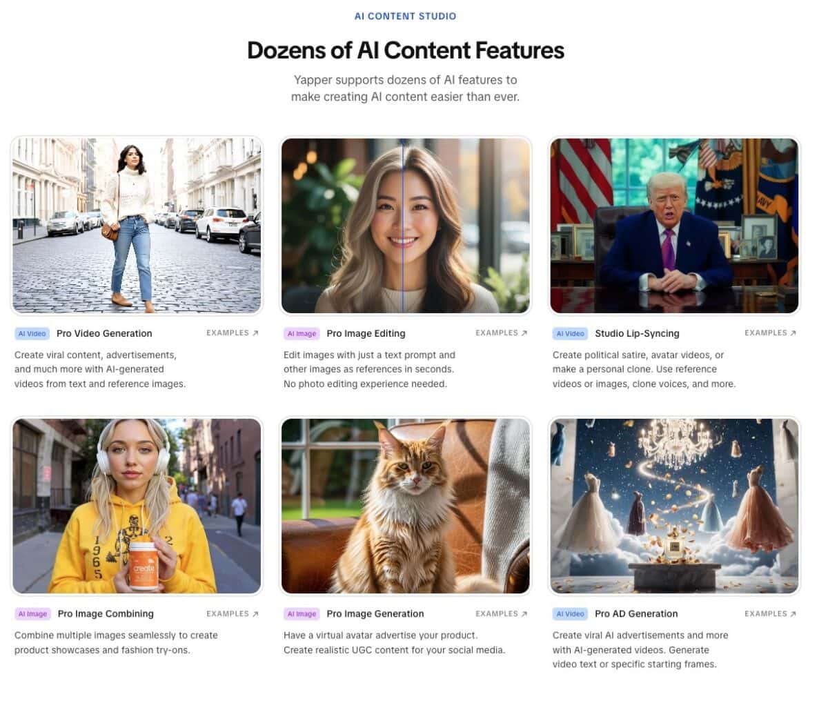 Yapper ai content studio