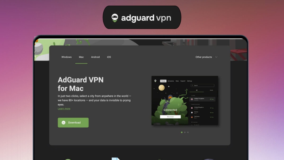 AdGuard VPN Deal | 10 Devices, Zero-Logs