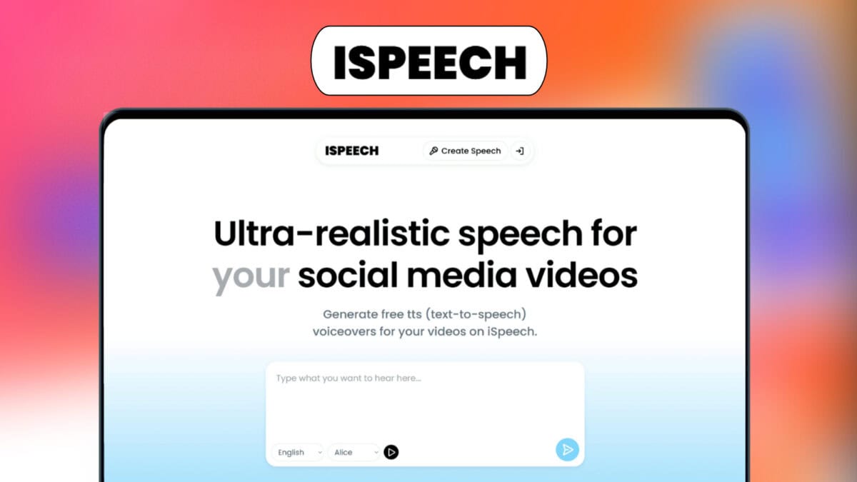 ISpeech Lifetime Deal image