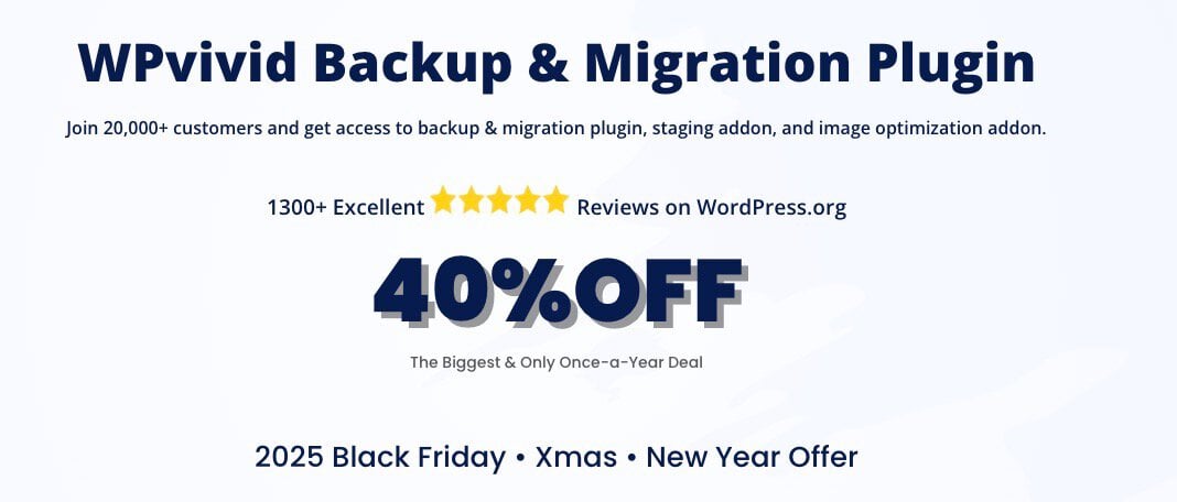 Wpvivid black friday