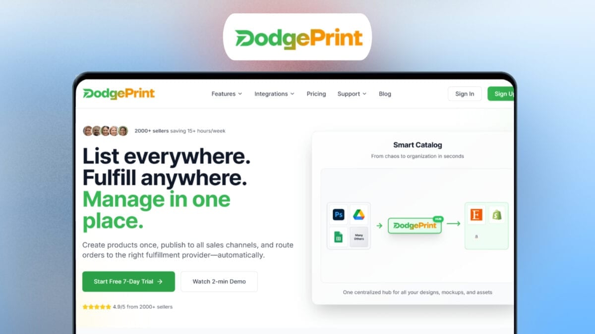 DodgePrint Lifetime Deal | Orders, Analytics in One Dashboard