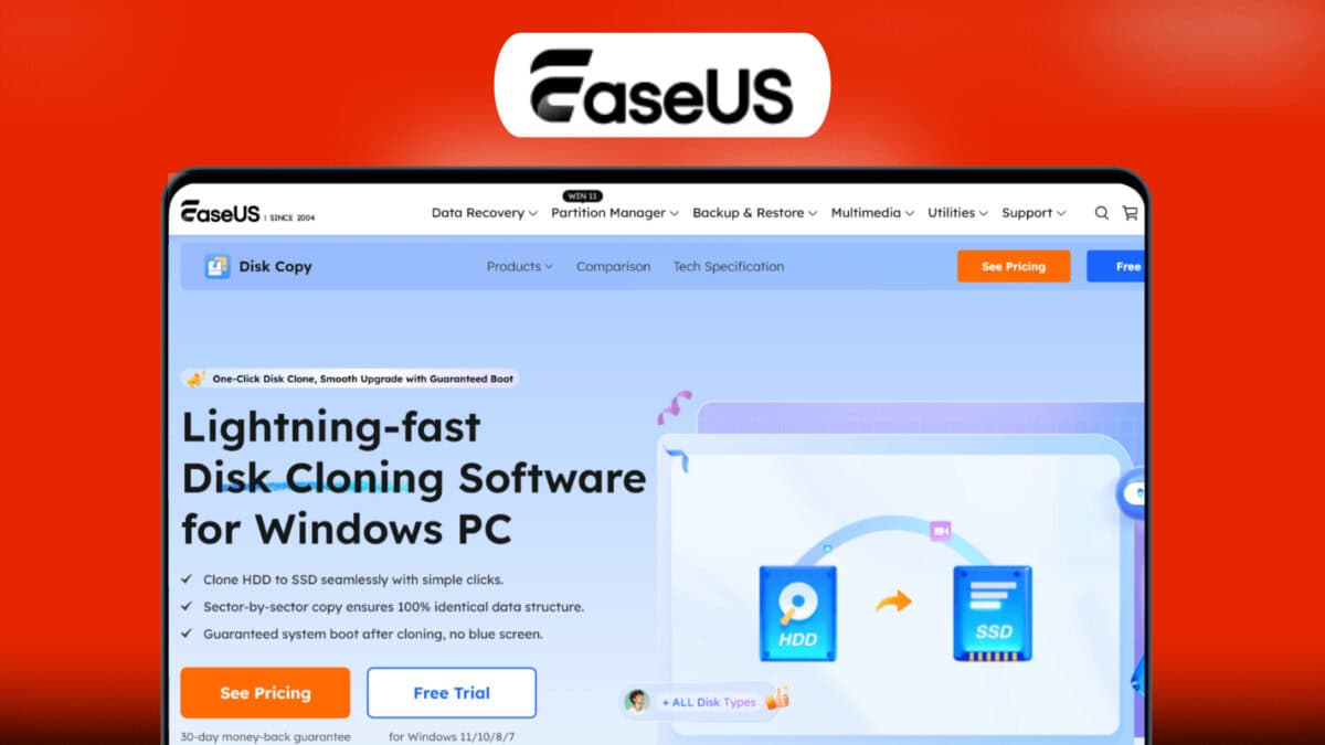 EaseUS – Windows Disk Cloning Software (1PC) Lifetime Deal