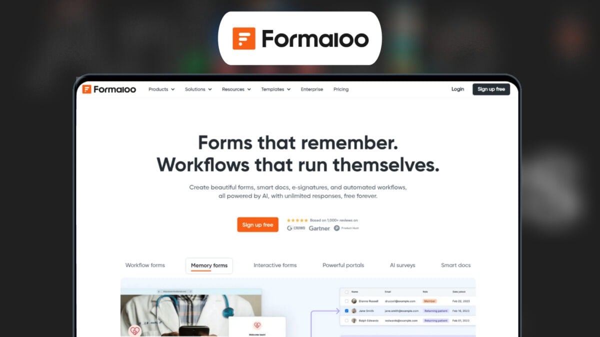Formaloo Lifetime Deal 📊 No-Code Forms, Apps and Client Portals