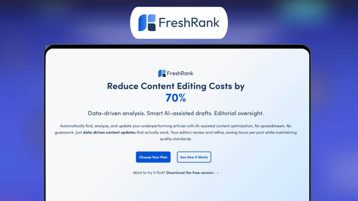 FreshRank Lifetime Deal Featured