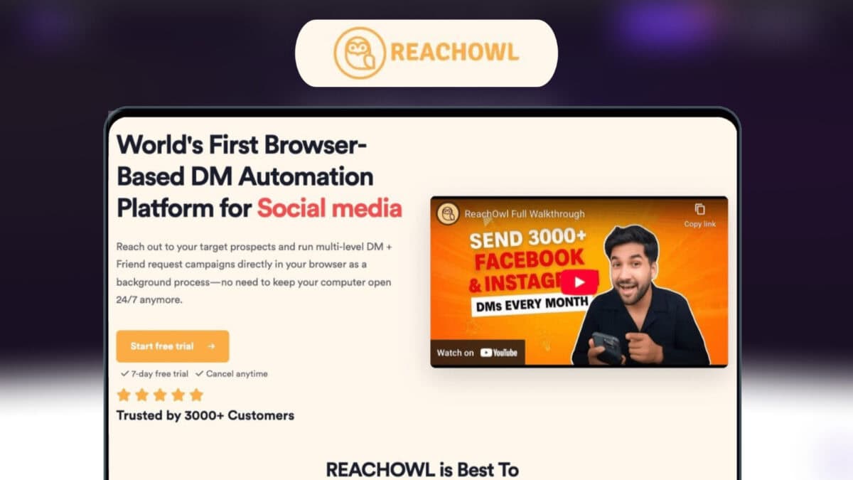 Reachowl lifetime deal image