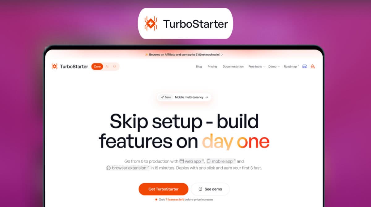 TurboStarter Lifetime Deal Featured