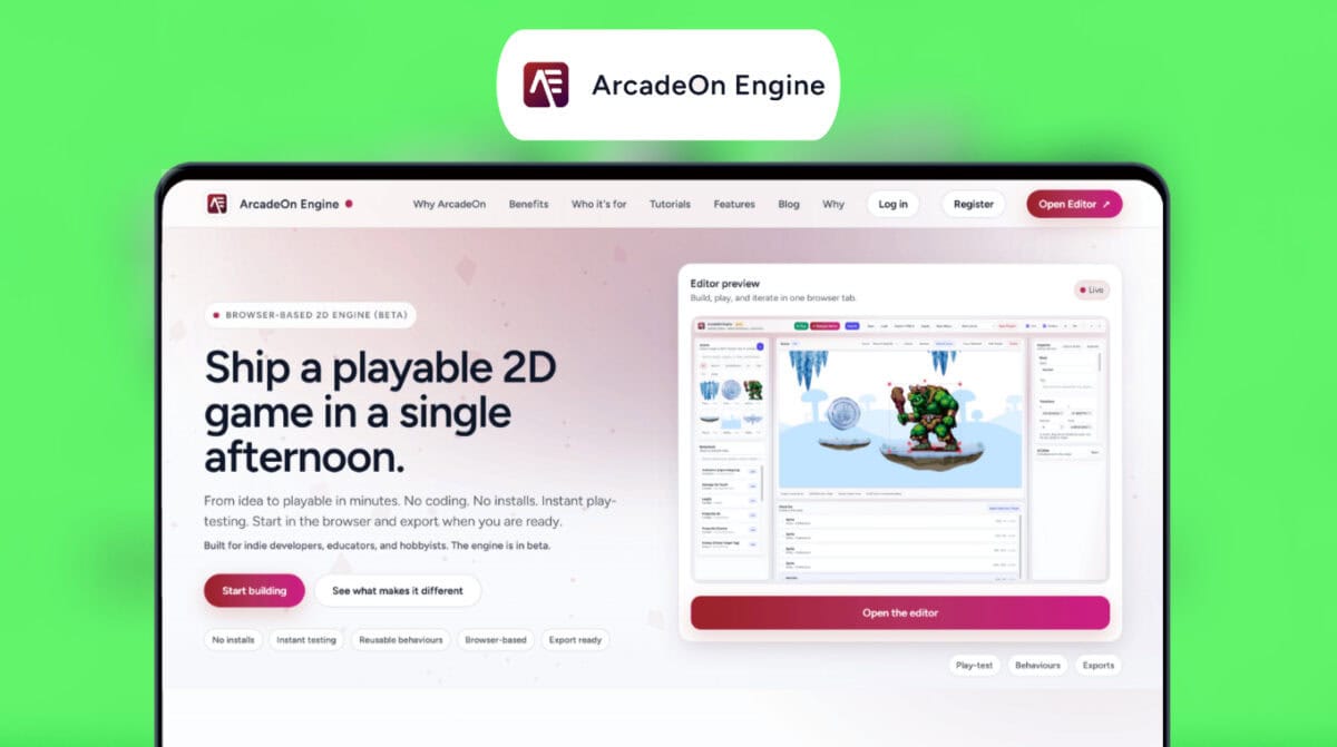 ArcadeOn Engine Lifetime Deal Image