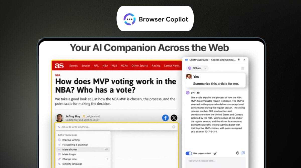 BrowserCopilot AI Lifetime Deal | Multimodel AI in Chrome