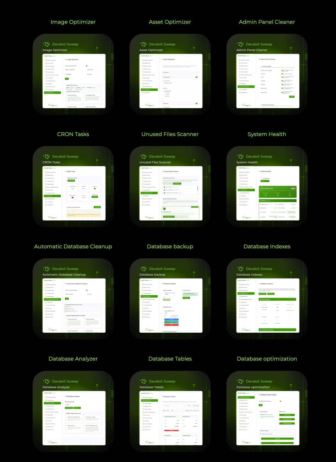 Devdoit sweep features