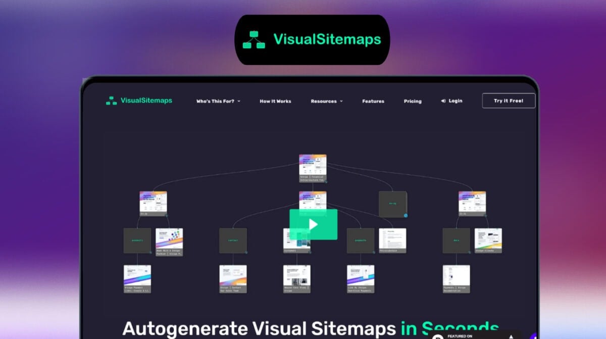 VisualSitemaps Lifetime Deal | Generate Visual Site Maps Fast