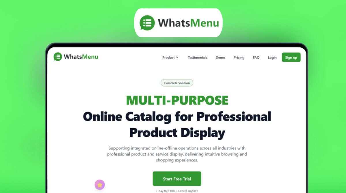 WhatsMenu Lifetime Deal Image