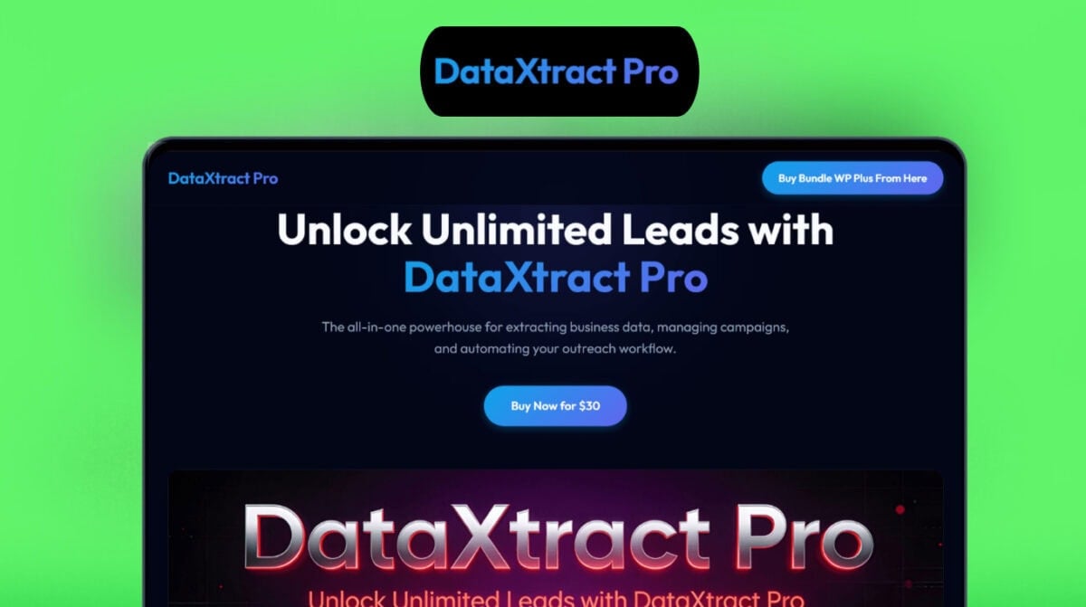 DataXtract Pro Lifetime Deal — Fast Web Data Extraction