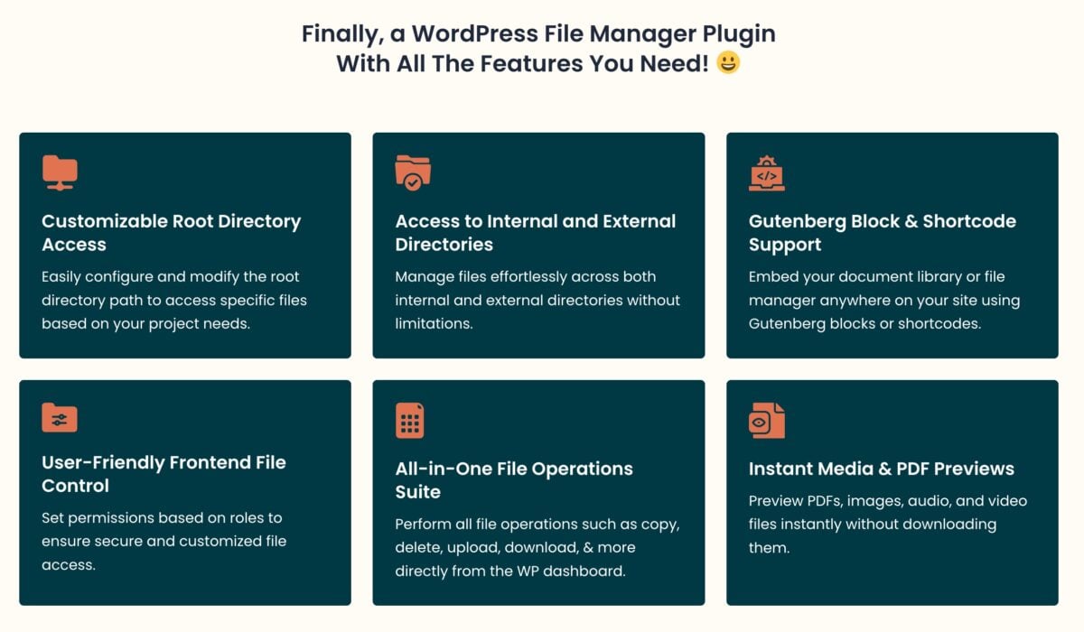 Advanced file manager features