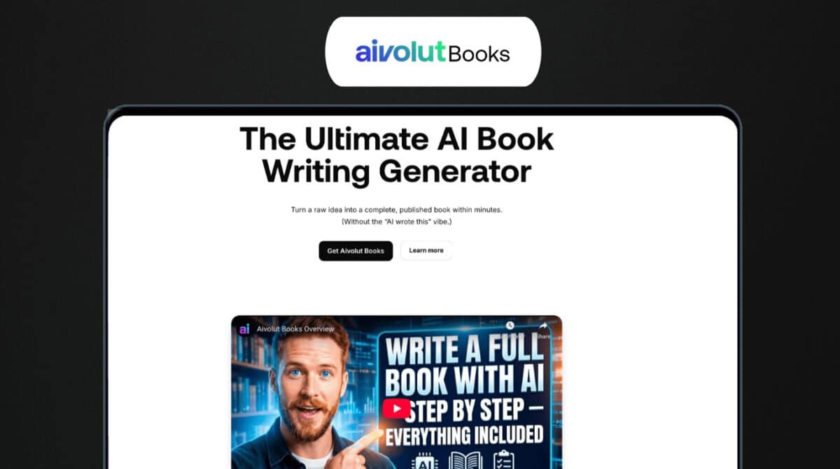 Aivolut Lifetime Deal | Write Books Fast