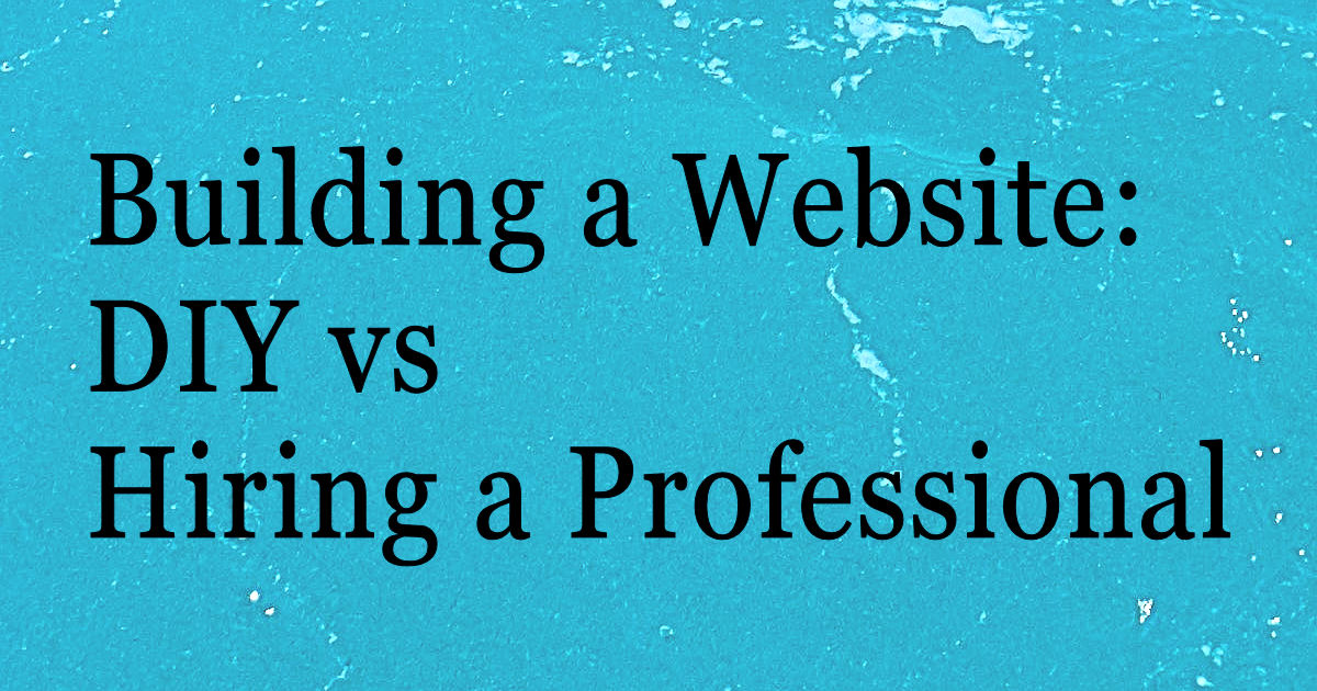 Building a Website: DIY vs Hiring a Professional 3 Building a Website for Your Small Business- DIY vs Hiring a Professional
