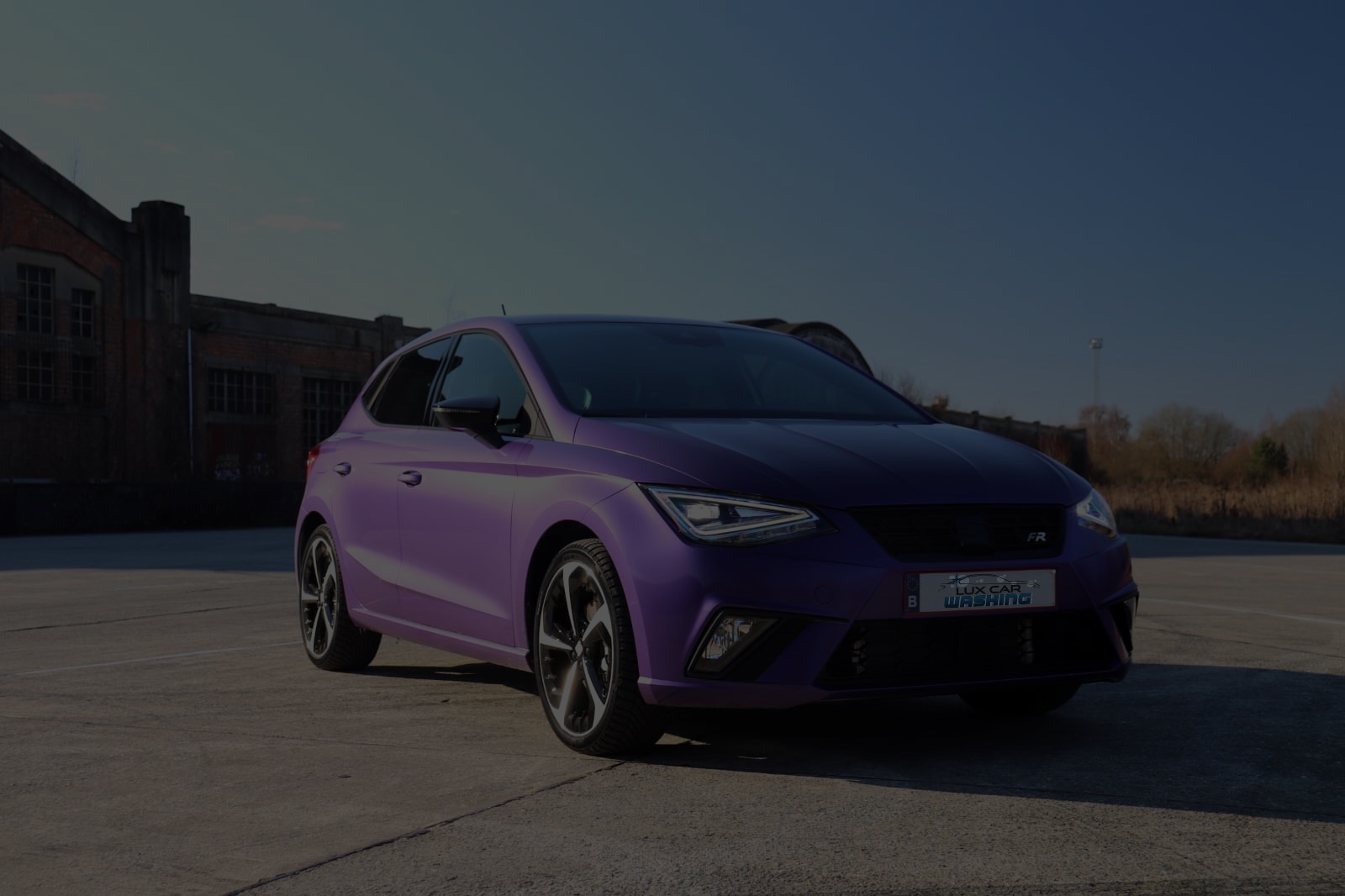 photo d'une seat lavée et assombri