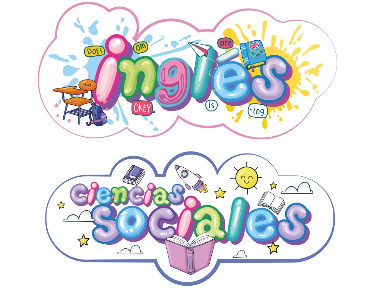 Stickers para Marcar Útiles Escolares