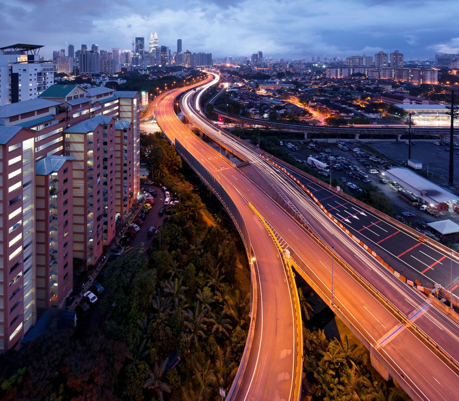 New property development in Johor Bahru with easy access to highways.