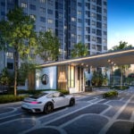 Mount Austin serviced apartment exterior view with modern design.