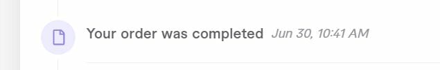 Fiverr your project was completed