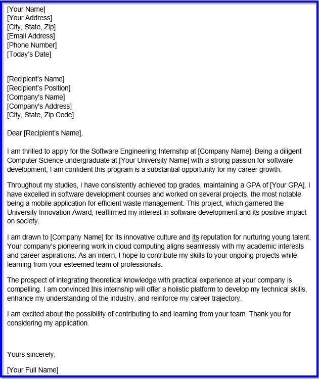 Motivation Letter for Students