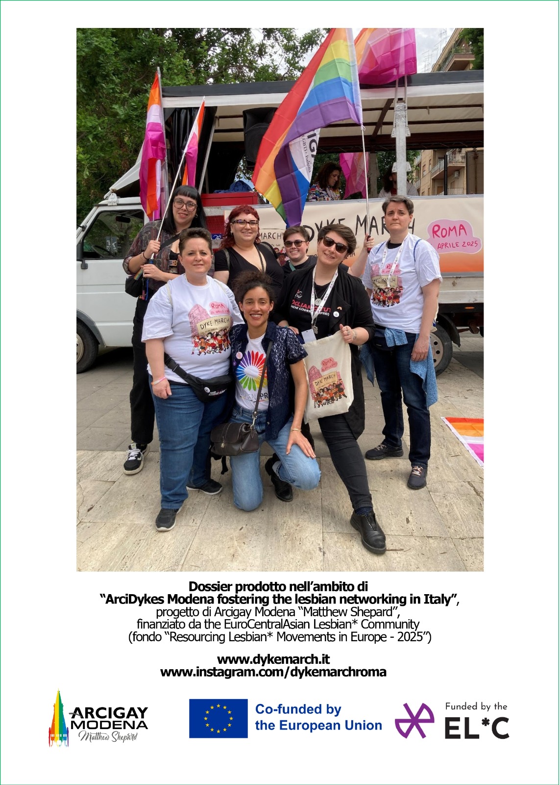 Dyke march 2025 foto di gruppo arcigay modena