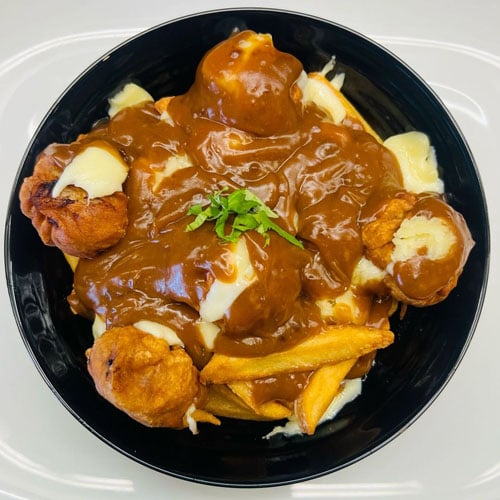 Pork Momo Poutine