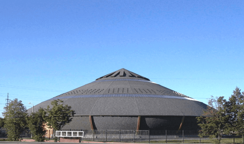 Acoperis forma rotunda cu design individual cu sindrila Tegola