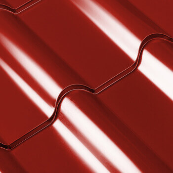 Țiglă metalică profnastil pentru acoperș Standmet banga rosu aprins