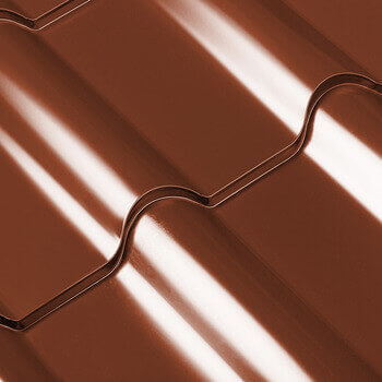 Țiglă metalică profnastil pentru acoperș Standmet banga caramiziu